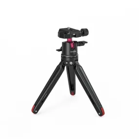 SmallRig Mini Tabletop Tripod and Panoramic Ball Head with Knob and Arca-Type QR Quick Release Plate, 1/4"-20 Screws for Compact DSLR and Action Camera, Smartphones BUT2664