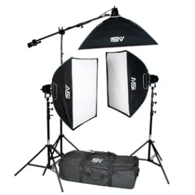 Smith-Victor K71 3-Light 2600-watt Professional Studio Soft Box Kit