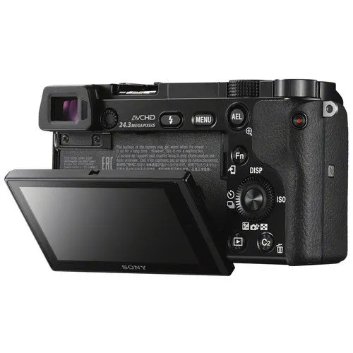 Sony Alpha a6000 Mirrorless Digital Camera with 16-50mm Lens 128GB Bundle