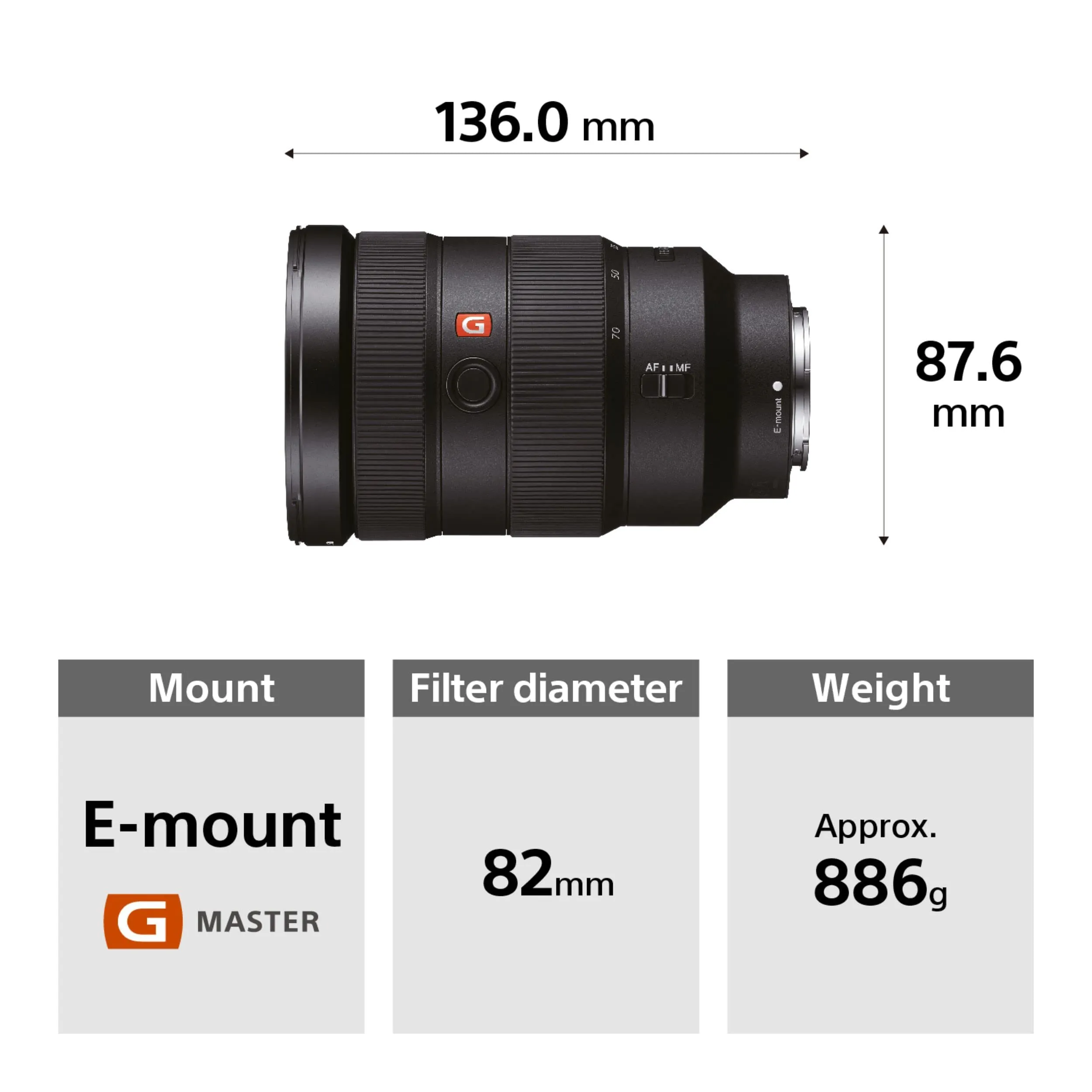 Sony FE 24-70 mm F2.8 GM (SEL2470GM)