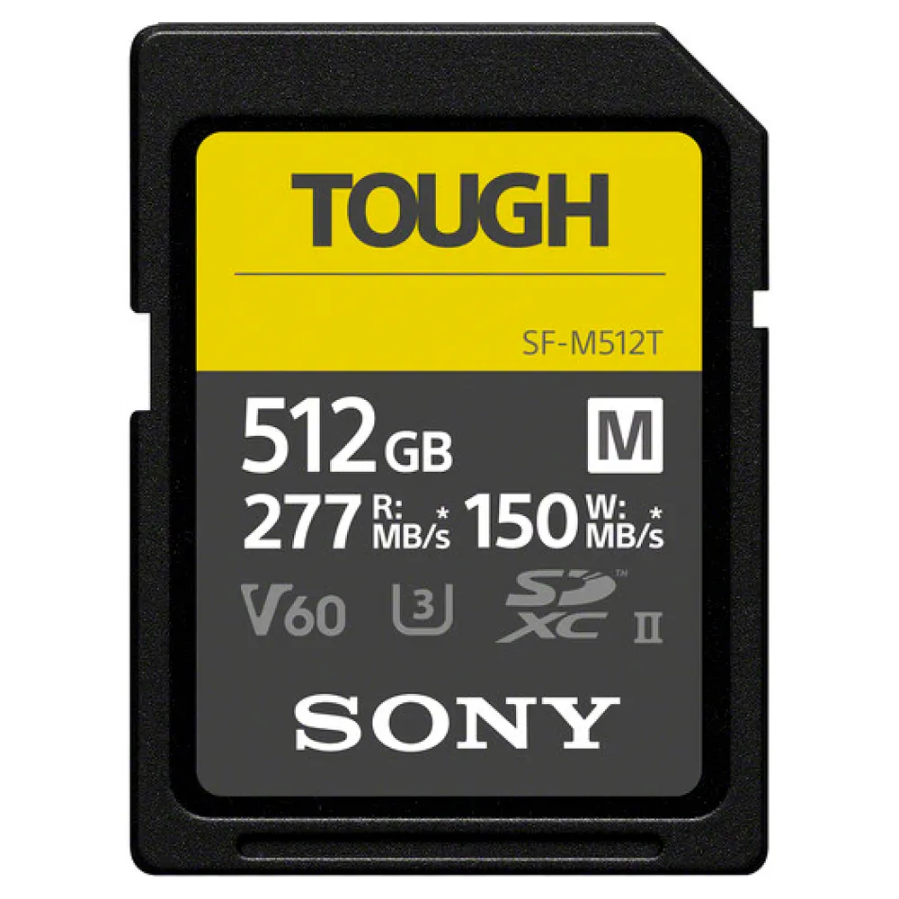 Sony Tough Series 512GB SDXC UHS-II 277MB/s Memory Card - V60