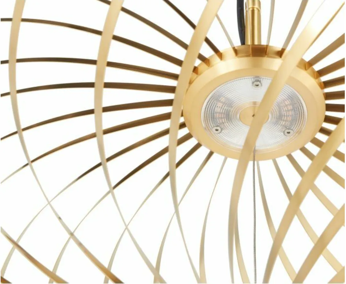 Spring Pendant, Brass - Large