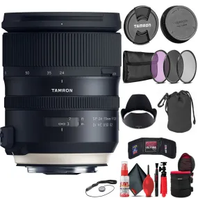 Tamron SP 24-70mm f/2.8 Di VC USD G2 Lens for Canon   Accessory Kit (INT Model)