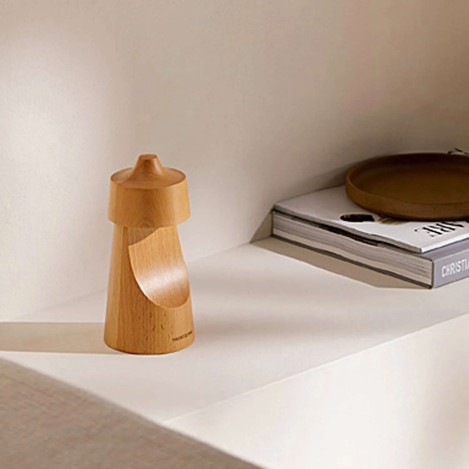 The Decent Living Beech Wood Portable Night Light (Set of 2)