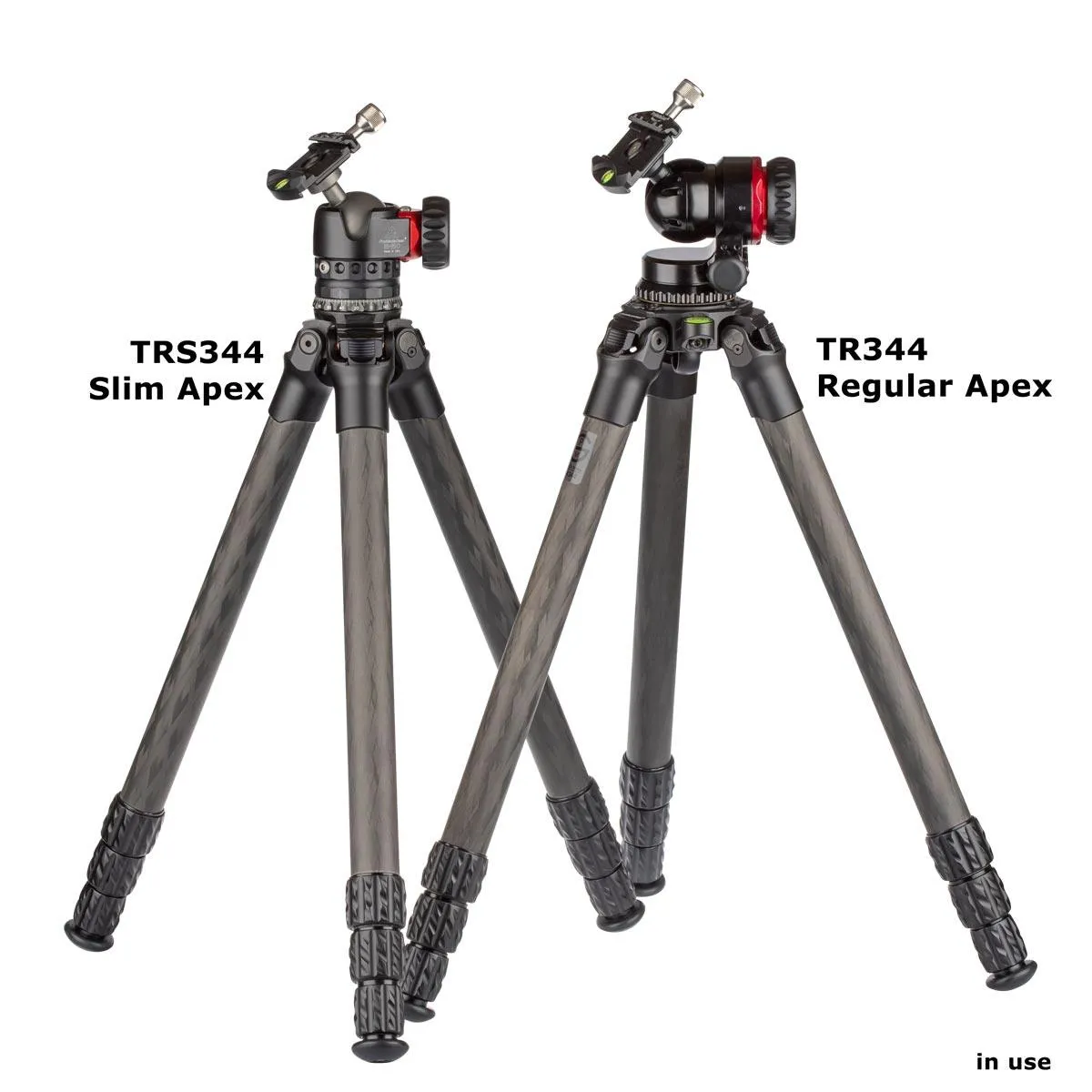 TRS344 Compact Carbon Fiber Tripod | 4 Sections 59 inches height