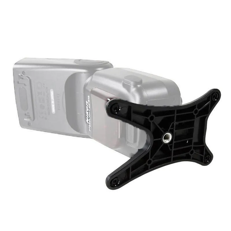 Universal Flash Speedlite Hot Shoe Stand Holder Bracket Base with 1/4" Mount