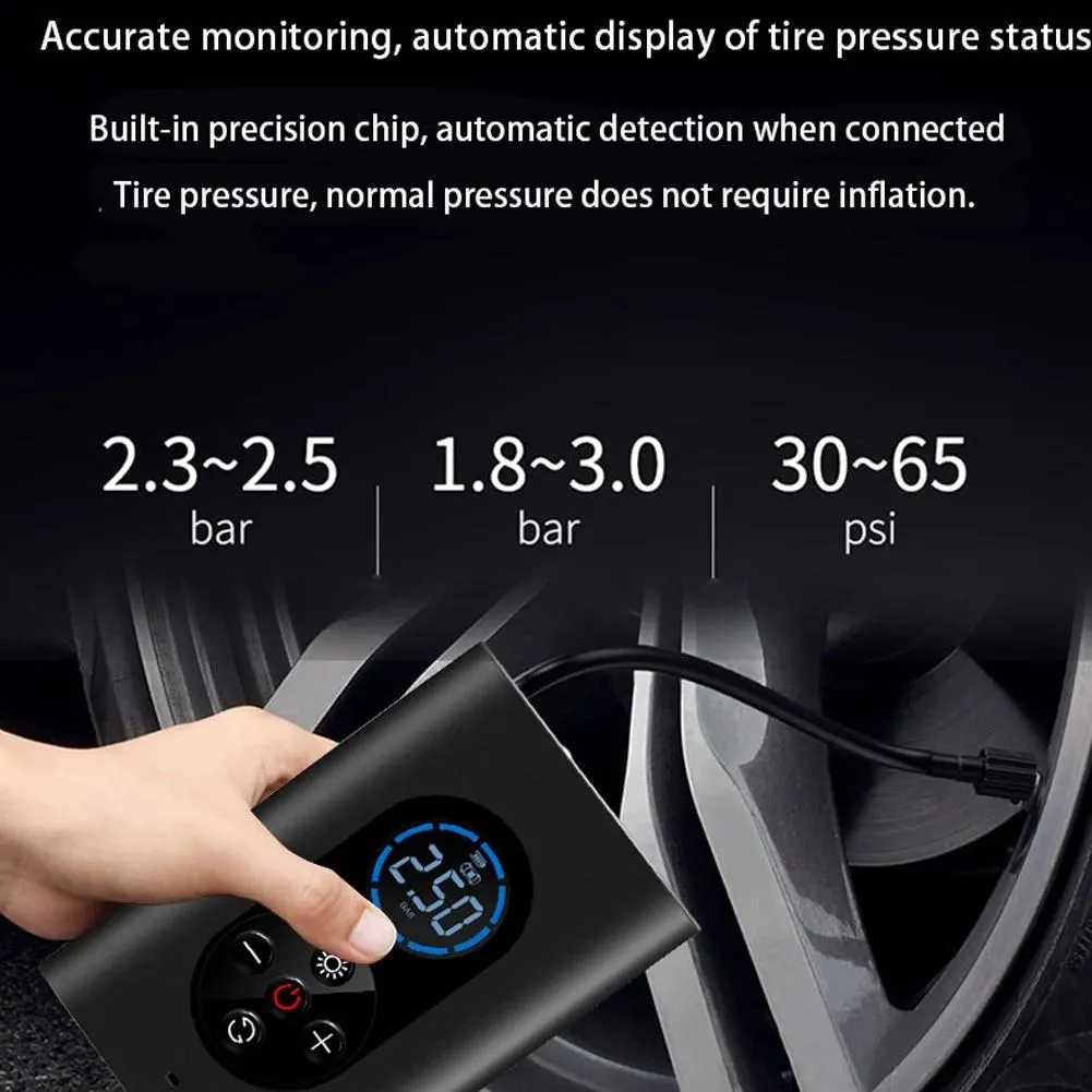 USB Rechargeable Intelligent Air Pump Car Portable