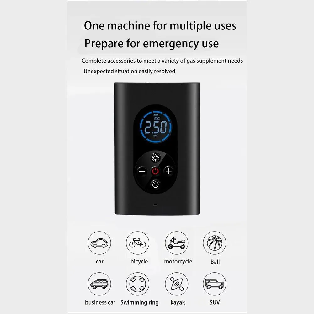 USB Rechargeable Intelligent Air Pump Car Portable