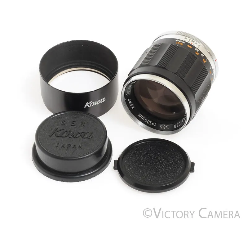 V. Rare Kowa SER Lens Kit, 28mm, 35mm, 50mm, 100mm, 135mm, 200mm -Clean-