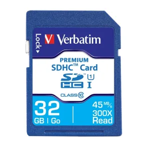 Verbatim® 96871 Premium SDHC™ Memory Card, UHS-I Class 10, 32 GB
