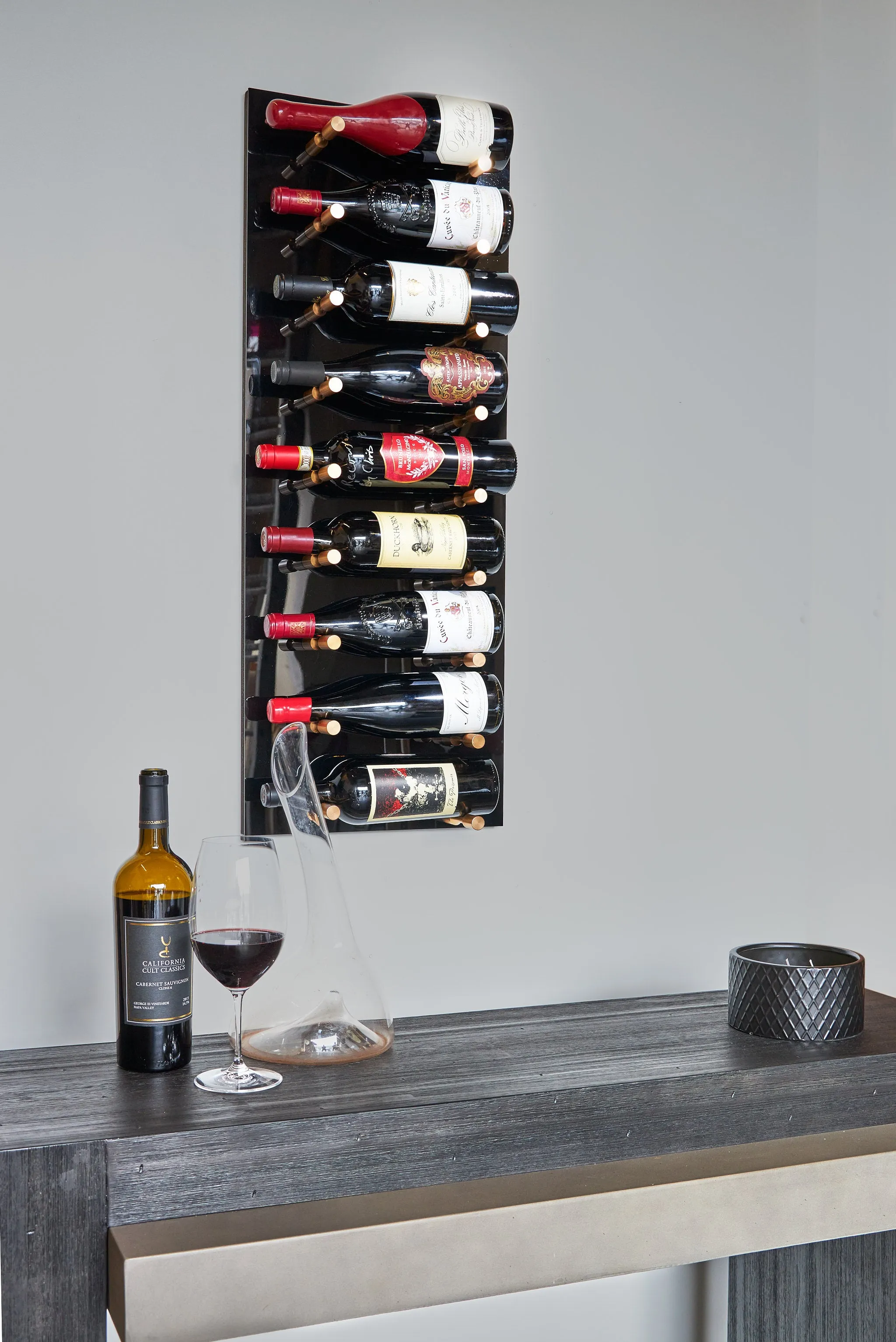 VINdustry Wine Peg & Panel Kit - 3 Foot Tall Rectangular, Label View Pegs