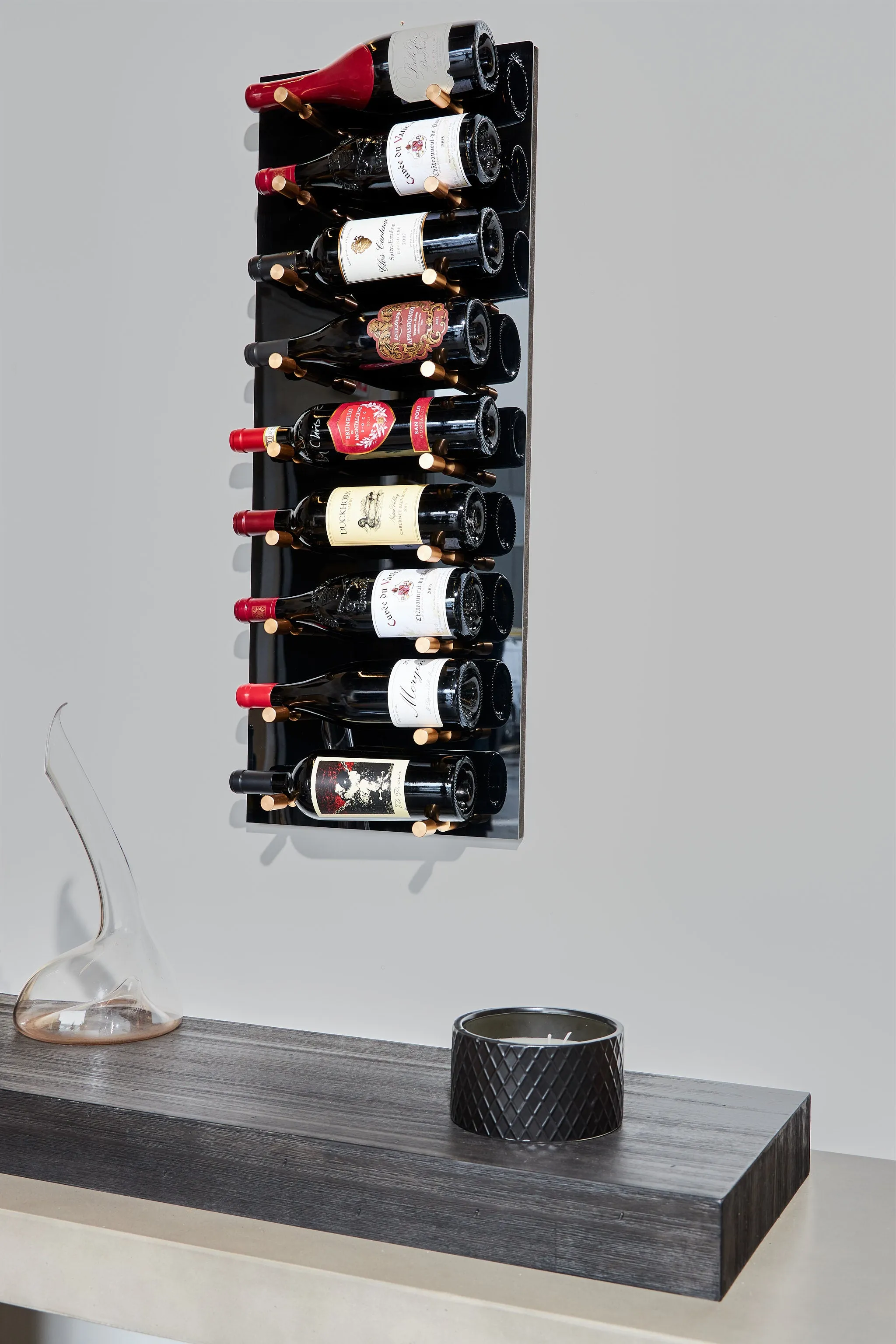 VINdustry Wine Peg & Panel Kit - 3 Foot Tall Rectangular, Label View Pegs