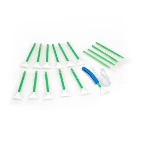 VisibleDust Green Ultra MXD-100 1.3x Vswabs (12 Pack) with bonus CurVswab and Corner Swabs
