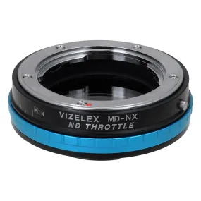 Vizelex ND Throttle Lens Adapter - Compatible with Minolta Rokkor (SR / MD / MC) SLR Lenses to Samsung NX Mount Mirrorless Cameras with Built-In Variable ND Filter (2 to 8 Stops)