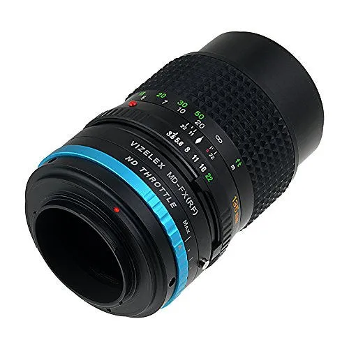 Vizelex ND Throttle Lens Mount Adapter - Minolta Rokkor (SR / MD / MC) SLR Lens to Fujifilm Fuji X-Series Mirrorless Camera Body with Built-In Variable ND Filter (2 to 8 Stops)