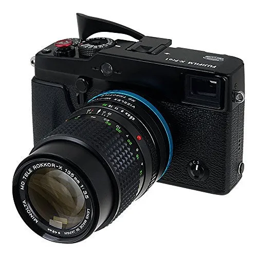 Vizelex ND Throttle Lens Mount Adapter - Minolta Rokkor (SR / MD / MC) SLR Lens to Fujifilm Fuji X-Series Mirrorless Camera Body with Built-In Variable ND Filter (2 to 8 Stops)