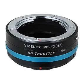 Vizelex ND Throttle Lens Mount Adapter - Minolta Rokkor (SR / MD / MC) SLR Lens to Fujifilm Fuji X-Series Mirrorless Camera Body with Built-In Variable ND Filter (2 to 8 Stops)