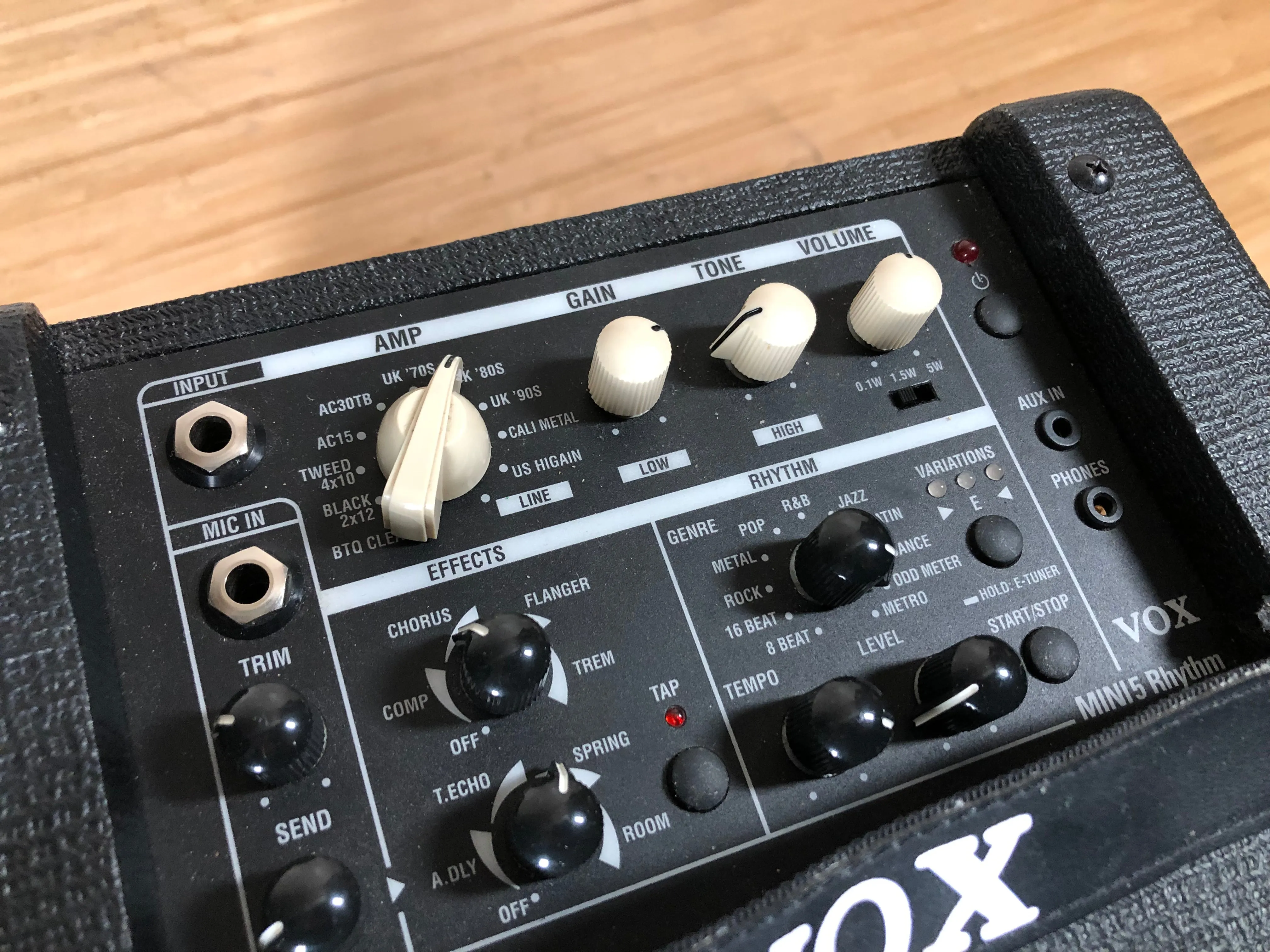 Vox Mini 5 Rhythm Portable Combo Amp Used