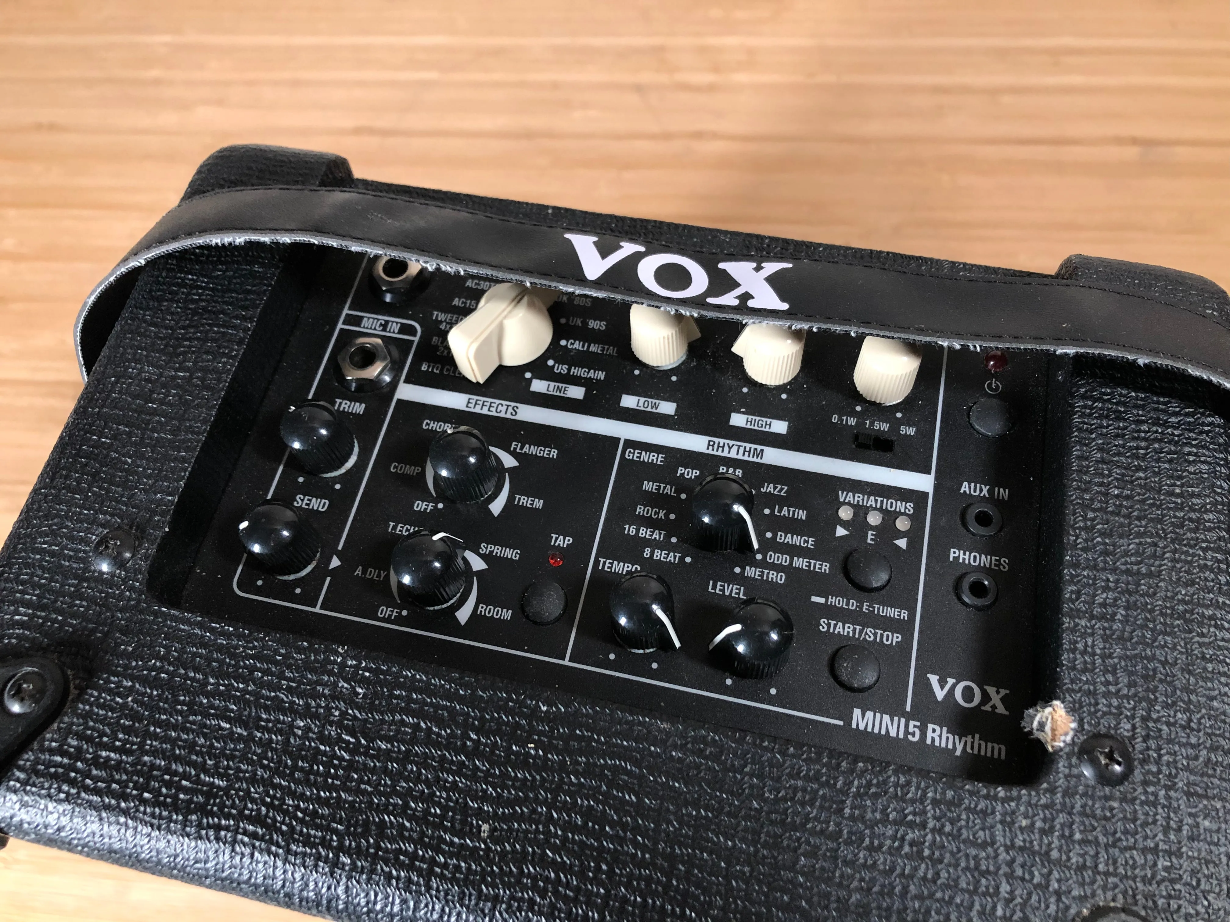 Vox Mini 5 Rhythm Portable Combo Amp Used