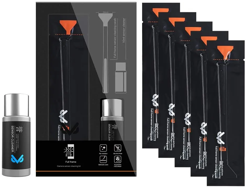 VSGO VS-S03-E Full Frame Camera Sensor Cleaning Kit   Sensor Cleaning Swabs Bundle for DSLR Cameras